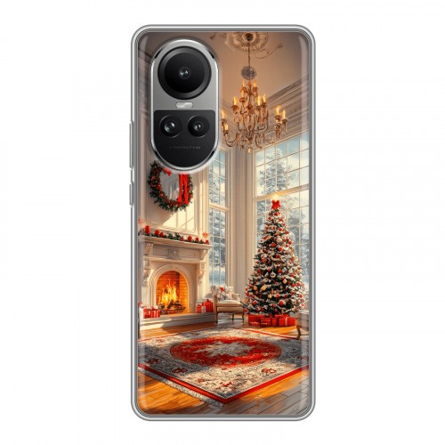 Дизайнерский силиконовый чехол для OPPO Reno10 Новый год