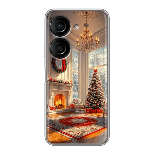 Дизайнерский силиконовый чехол для ASUS ZenFone 9 Новый год