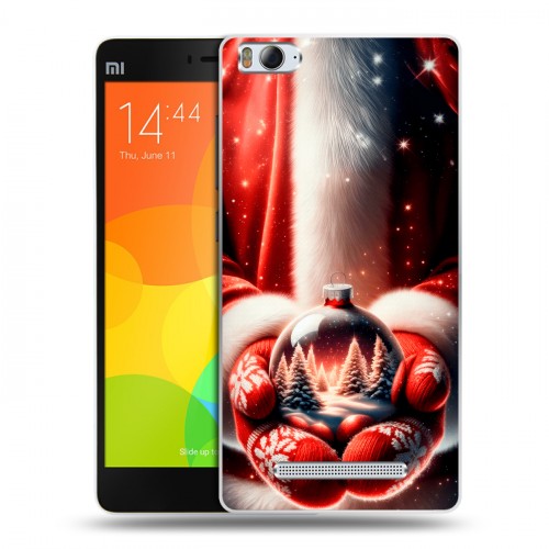 Дизайнерский пластиковый чехол для Xiaomi Mi4i Новый год