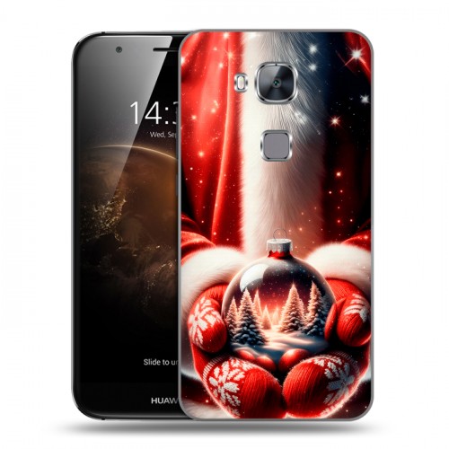 Дизайнерский пластиковый чехол для Huawei G8 Новый год
