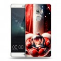 Дизайнерский пластиковый чехол для Huawei Mate S Новый год