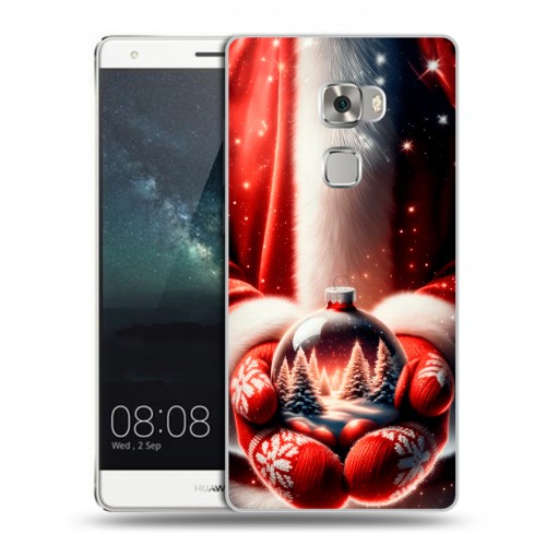 Дизайнерский пластиковый чехол для Huawei Mate S Новый год
