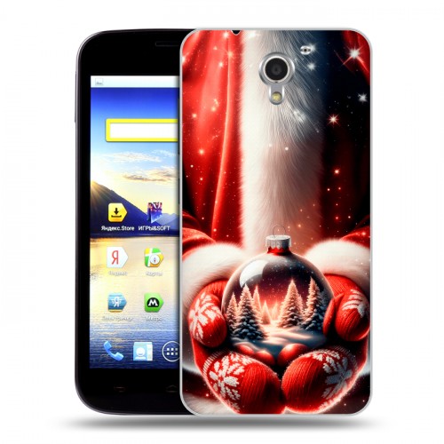 Дизайнерский пластиковый чехол для ZTE Blade A510 Новый год