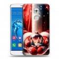 Дизайнерский пластиковый чехол для Huawei Nova Plus Новый год