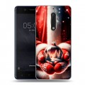 Дизайнерский пластиковый чехол для Nokia 5 Новый год