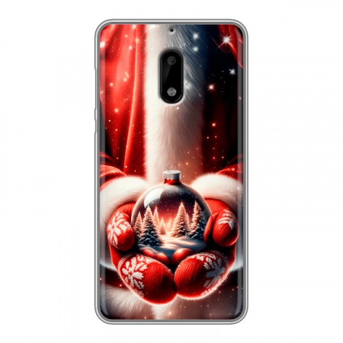 Дизайнерский пластиковый чехол для Nokia 6 Новый год