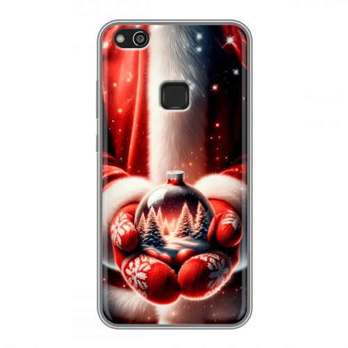 Дизайнерский силиконовый чехол для Huawei P10 Lite Новый год