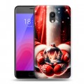 Дизайнерский пластиковый чехол для Meizu M6 Новый год