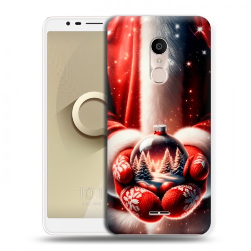 Дизайнерский силиконовый чехол для Alcatel 3C Новый год