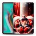 Дизайнерский силиконовый чехол для Samsung Galaxy Tab S5e Новый год