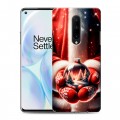 Дизайнерский пластиковый чехол для OnePlus 8 Новый год