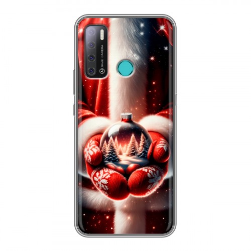 Дизайнерский силиконовый с усиленными углами чехол для Tecno Pouvoir 4 Новый год