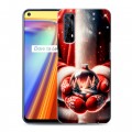 Дизайнерский силиконовый чехол для Realme 7 Новый год