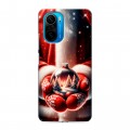 Дизайнерский силиконовый чехол для Xiaomi Poco F3 Новый год