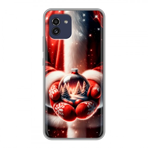 Дизайнерский силиконовый чехол для Samsung Galaxy A03 Новый год
