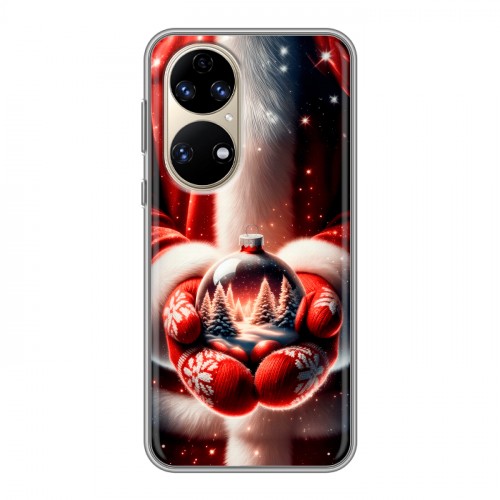 Дизайнерский силиконовый чехол для Huawei P50 Pro Новый год