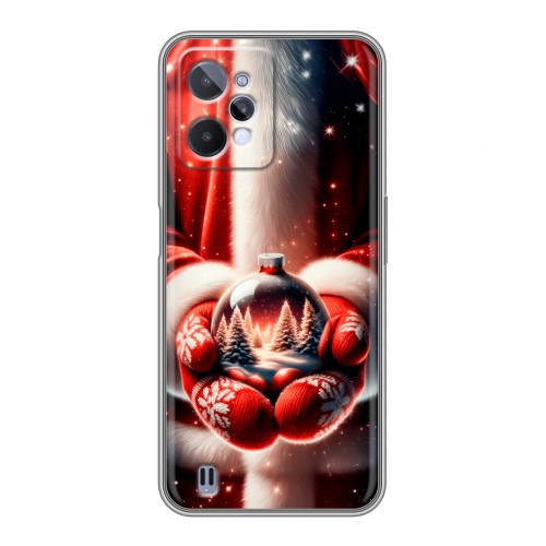 Дизайнерский силиконовый чехол для Realme C31 Новый год