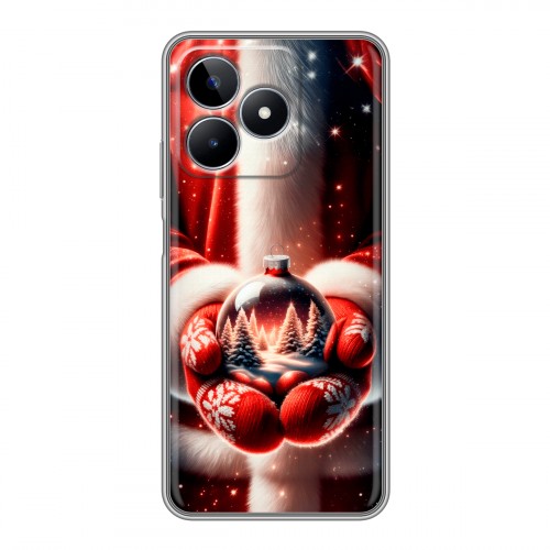 Дизайнерский пластиковый чехол для Realme C53 Новый год