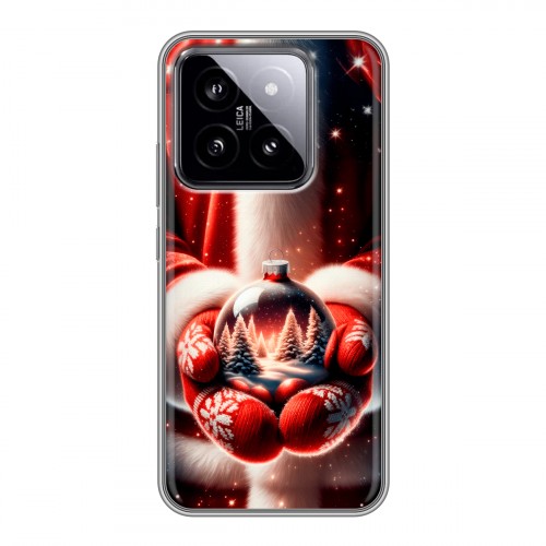 Дизайнерский силиконовый чехол для Xiaomi 14 Новый год