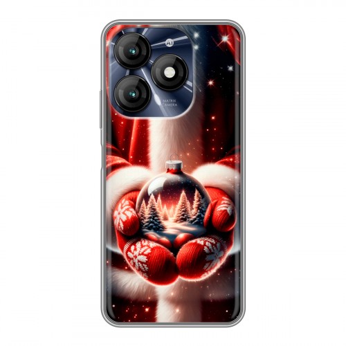 Дизайнерский силиконовый чехол для Itel A70 Новый год