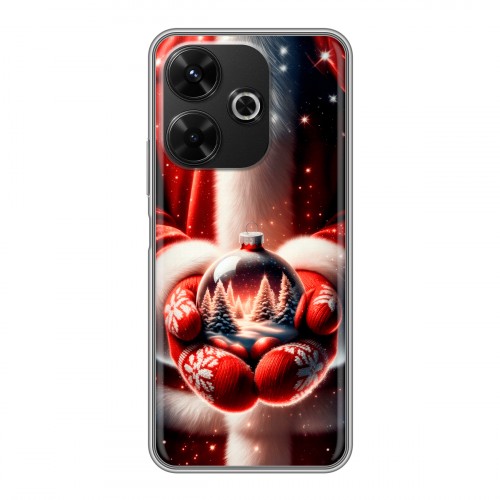 Дизайнерский силиконовый чехол для RedMi 13 4G Новый год