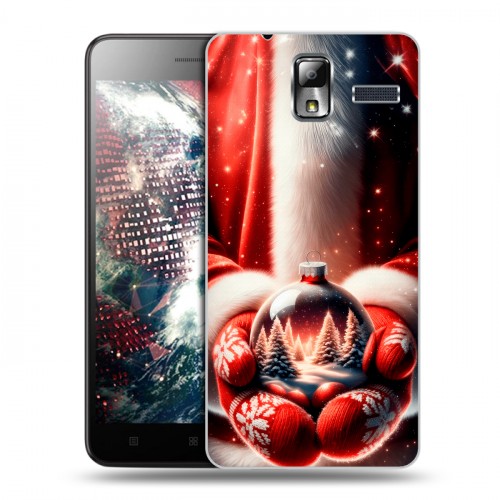 Дизайнерский силиконовый чехол для Lenovo S580 Ideaphone Новый год