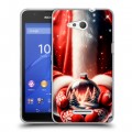 Дизайнерский пластиковый чехол для Sony Xperia E4g Новый год
