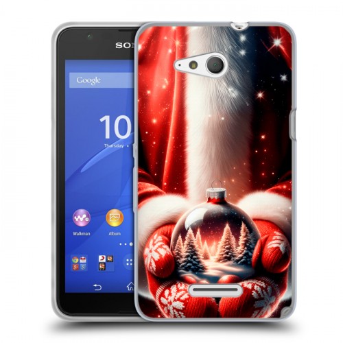 Дизайнерский пластиковый чехол для Sony Xperia E4g Новый год