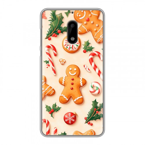 Дизайнерский пластиковый чехол для Nokia 6 Новый год