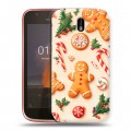 Дизайнерский пластиковый чехол для Nokia 1 Новый год