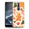 Дизайнерский пластиковый чехол для Nokia 5.1 Новый год