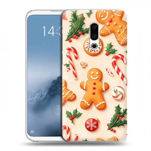 Дизайнерский пластиковый чехол для Meizu 16th Plus Новый год