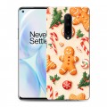 Дизайнерский пластиковый чехол для OnePlus 8 Новый год