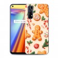 Дизайнерский силиконовый чехол для Realme 7 Новый год