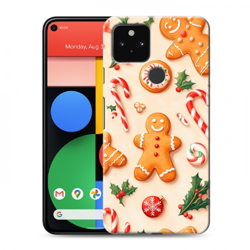 Дизайнерский пластиковый чехол для Google Pixel 5 Новый год