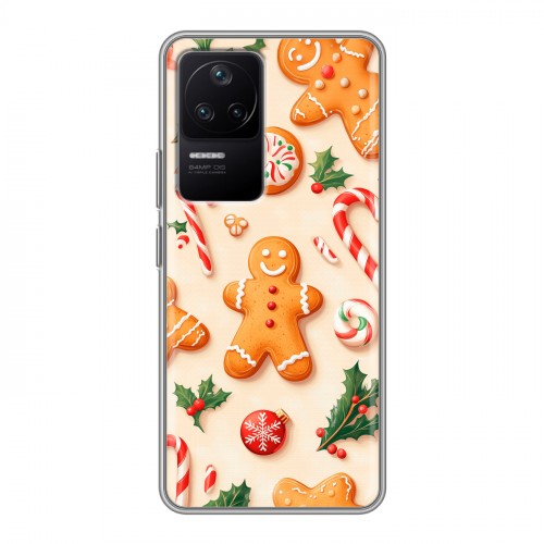 Дизайнерский силиконовый чехол для Xiaomi Poco F4 Новый год