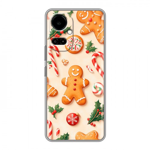 Дизайнерский силиконовый чехол для Tecno Camon 19 Новый год