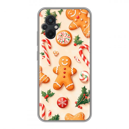Дизайнерский силиконовый чехол для Xiaomi Poco M5 Новый год