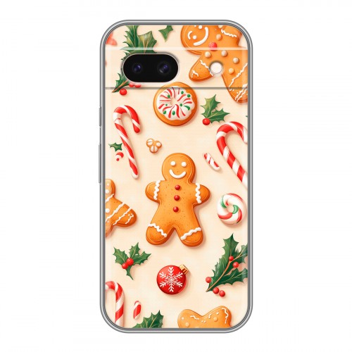 Дизайнерский силиконовый чехол для Google Pixel 8a Новый год