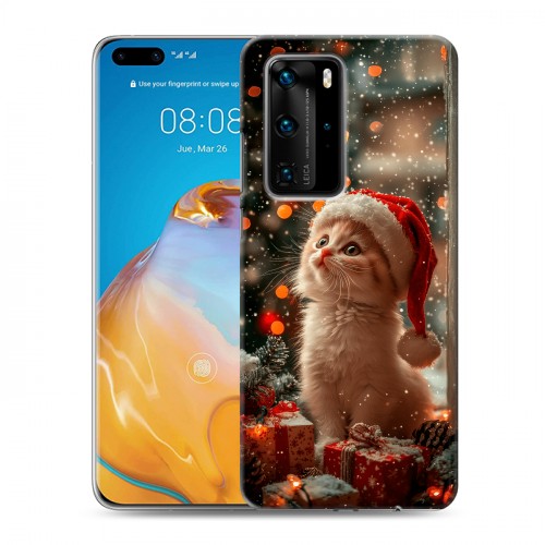 Дизайнерский пластиковый чехол для Huawei P40 Pro Новый год