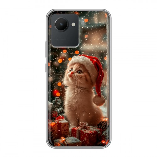 Дизайнерский силиконовый чехол для Realme C30 Новый год