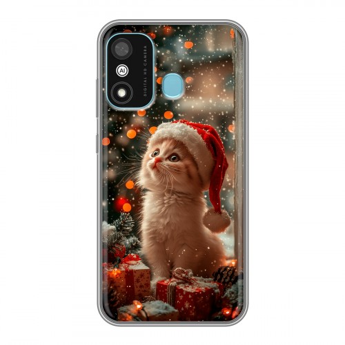 Дизайнерский силиконовый чехол для Itel A27 Новый год