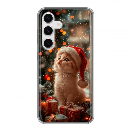Дизайнерский силиконовый чехол для Samsung Galaxy S24 Новый год