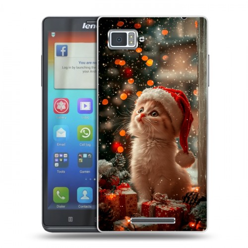 Дизайнерский пластиковый чехол для Lenovo Vibe Z Новый год