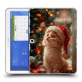 Дизайнерский силиконовый чехол для Samsung Galaxy Tab 4 10.1 Новый год