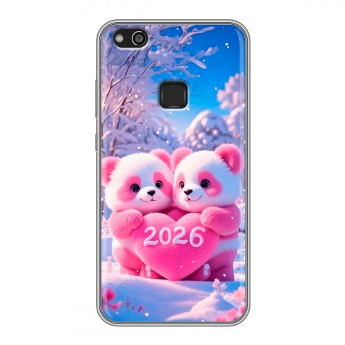 Дизайнерский силиконовый чехол для Huawei P10 Lite Новый год