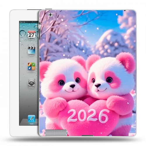 Дизайнерский пластиковый чехол для Ipad 2/3/4 Новый год