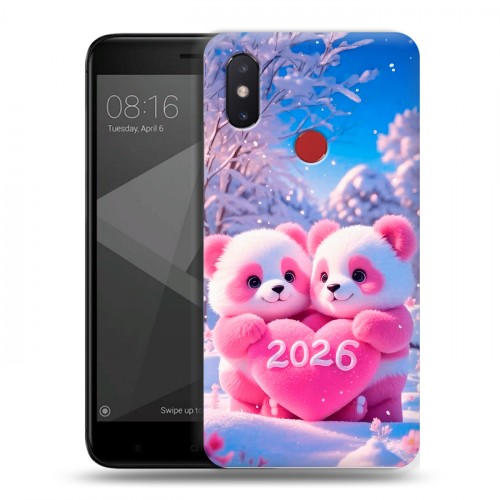 Дизайнерский пластиковый чехол для Xiaomi Mi8 SE Новый год