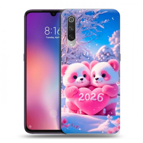 Дизайнерский пластиковый чехол для Xiaomi Mi9 Новый год