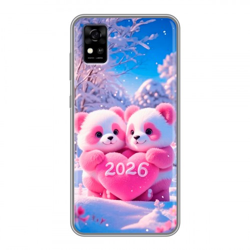 Дизайнерский силиконовый чехол для ZTE Blade A31 Новый год